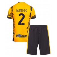 Maglia Calcio Inter Milan Denzel Dumfries #2 Terza Divisa Bambino 2024-25 Manica Corta (+ pantaloncini)